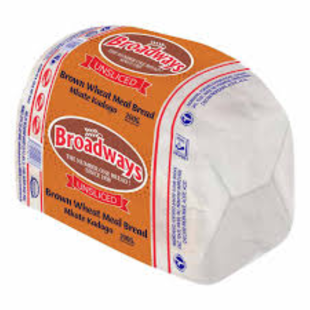 BROADWAYS BROWN BREAD UNSLICED 200G